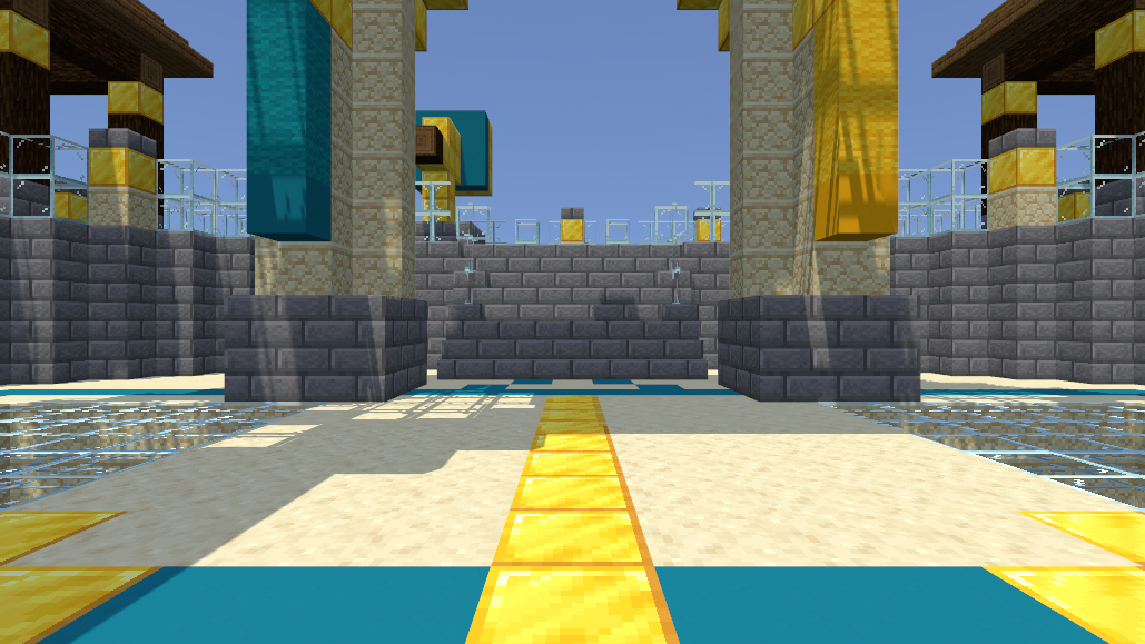 The observation deck floating above the map where players wait between rounds